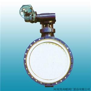 Electric double eccentric butterfly valve flange